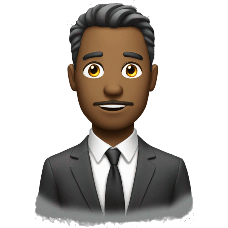 untidy business man emoji