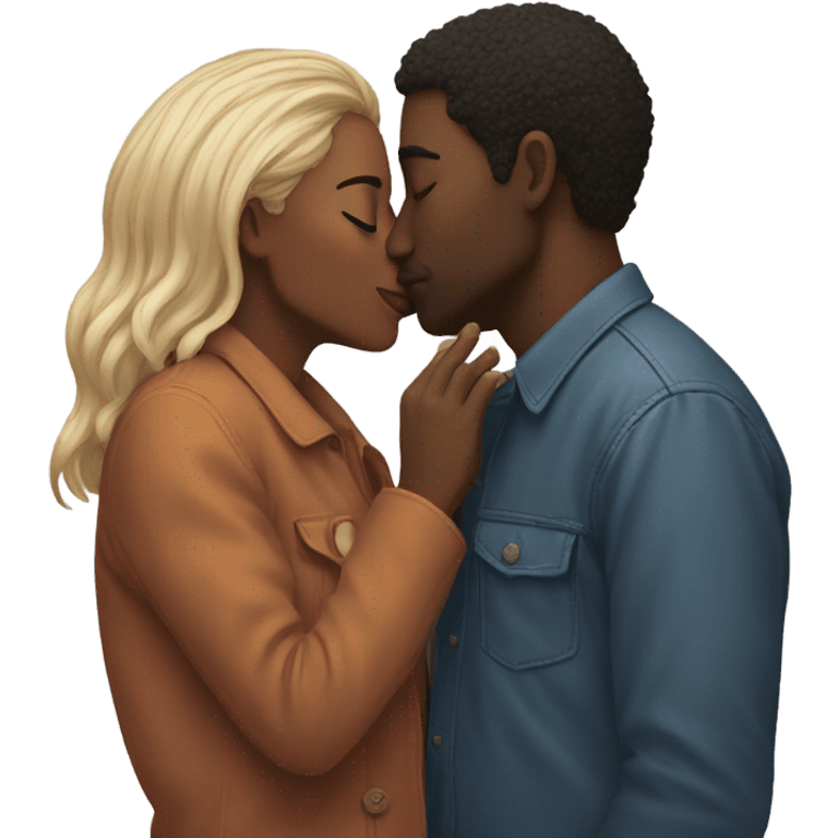 two people kissing eachother emoji