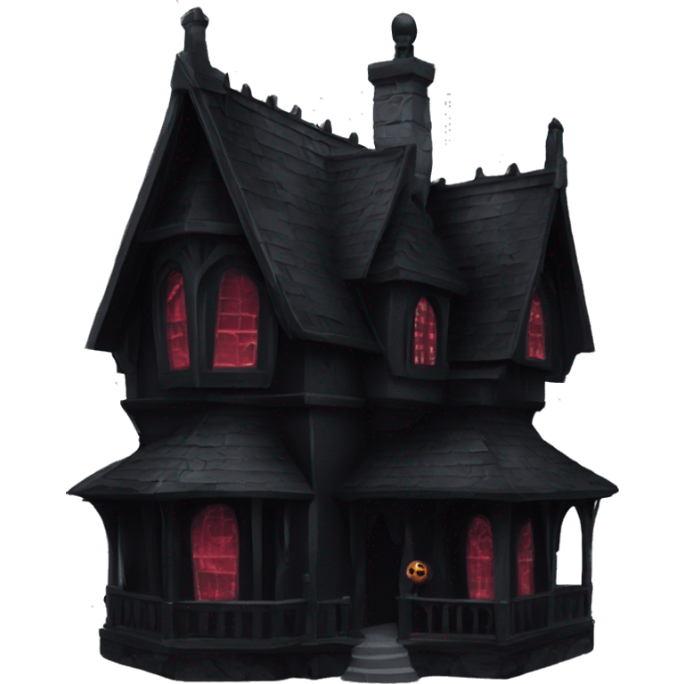 Goth vampire house black emoji