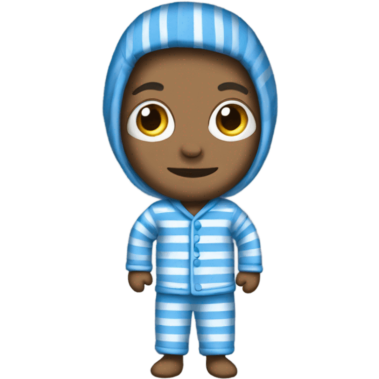 blue striped pajama  emoji