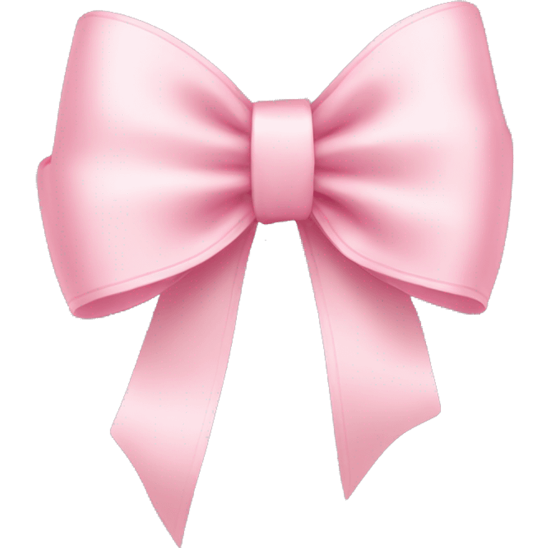 light pink ribbon bow emoji