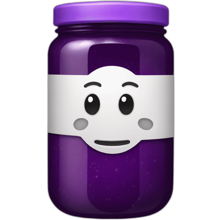 purple jam jar emoji