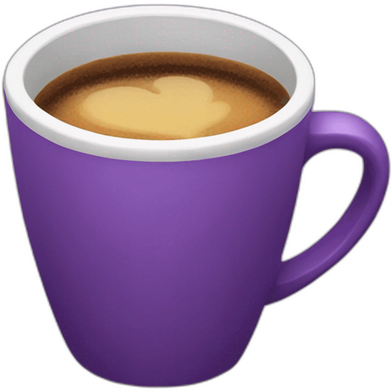 purple coffee cup emoji