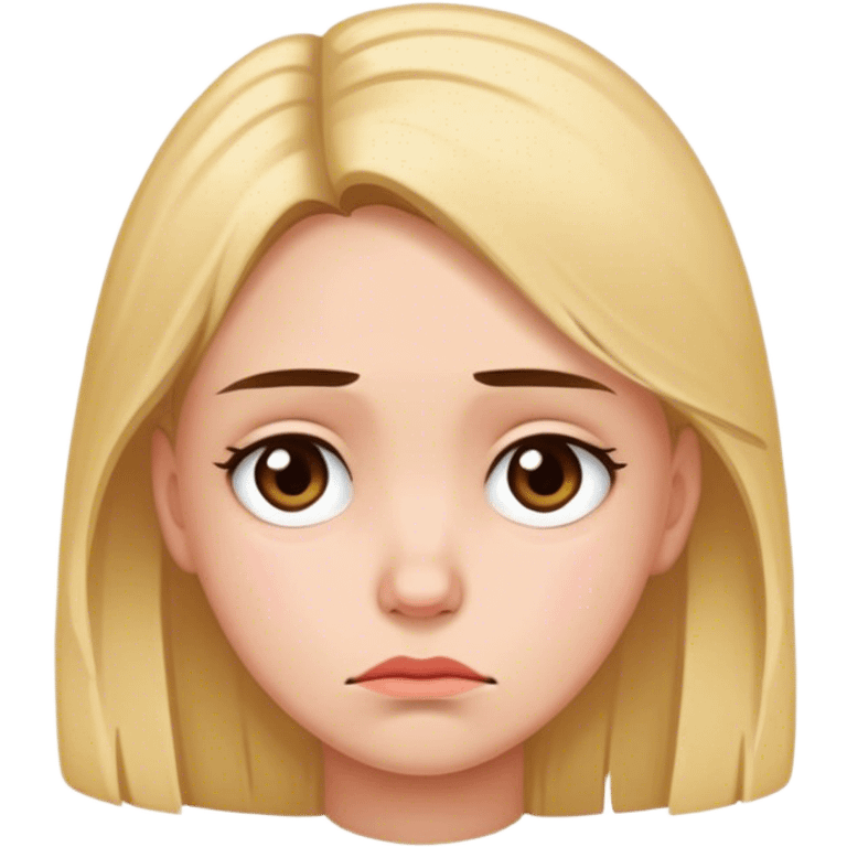 Nichole sad face  emoji