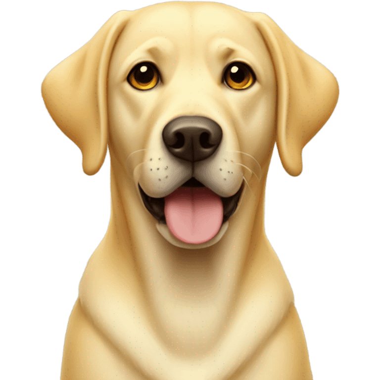 A yellow lab dog  emoji