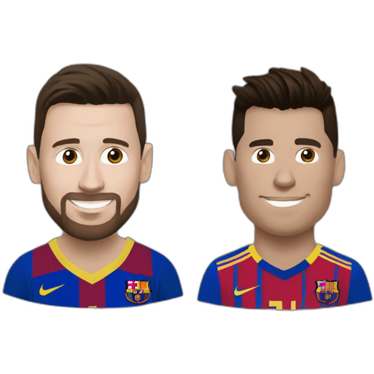 messi and ronaldo emoji