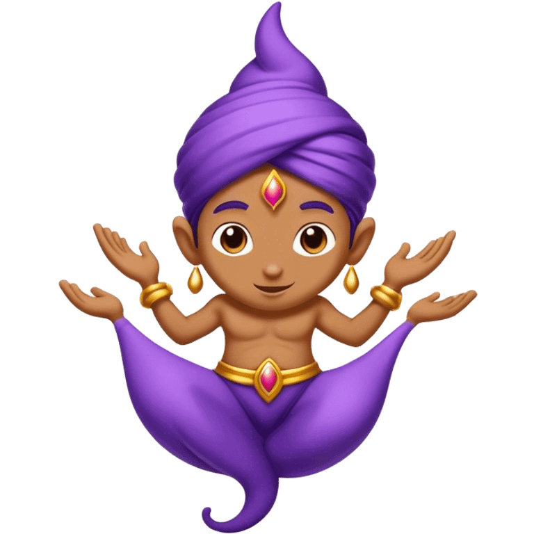 Purple genie, solana emoji