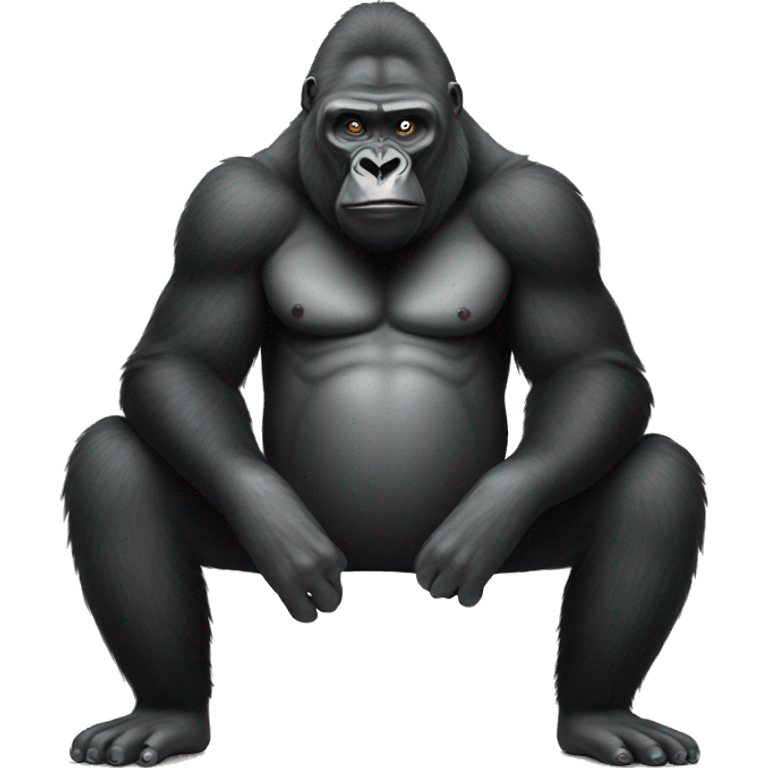 gorilla with no legs emoji