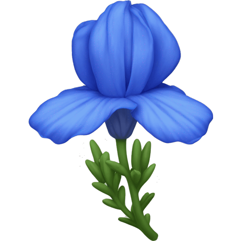 Blue bonnet flower emoji