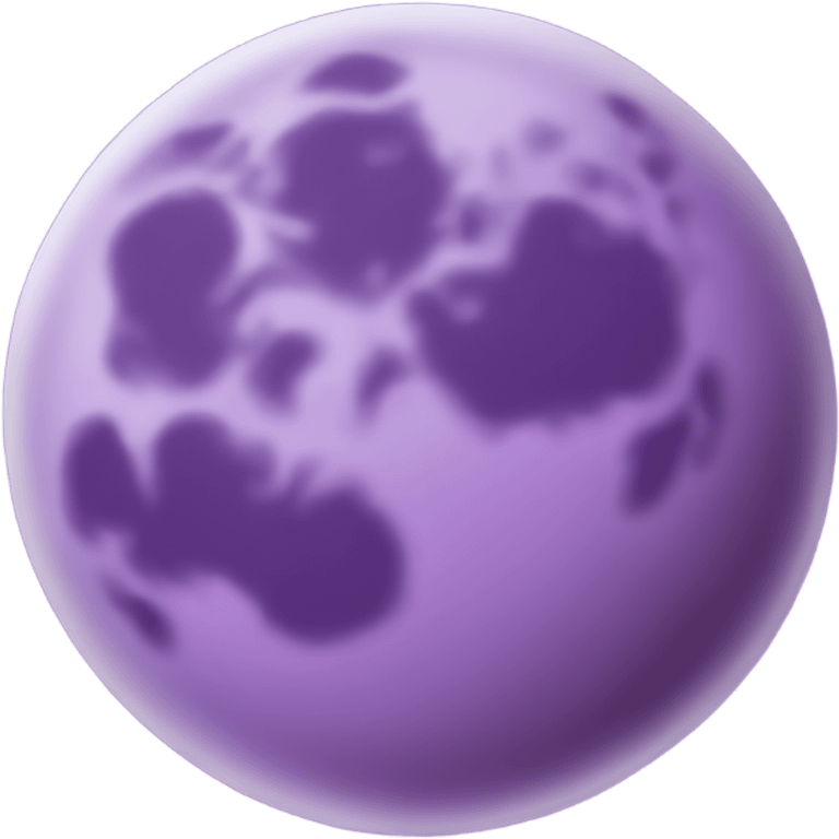 Purple moon  emoji