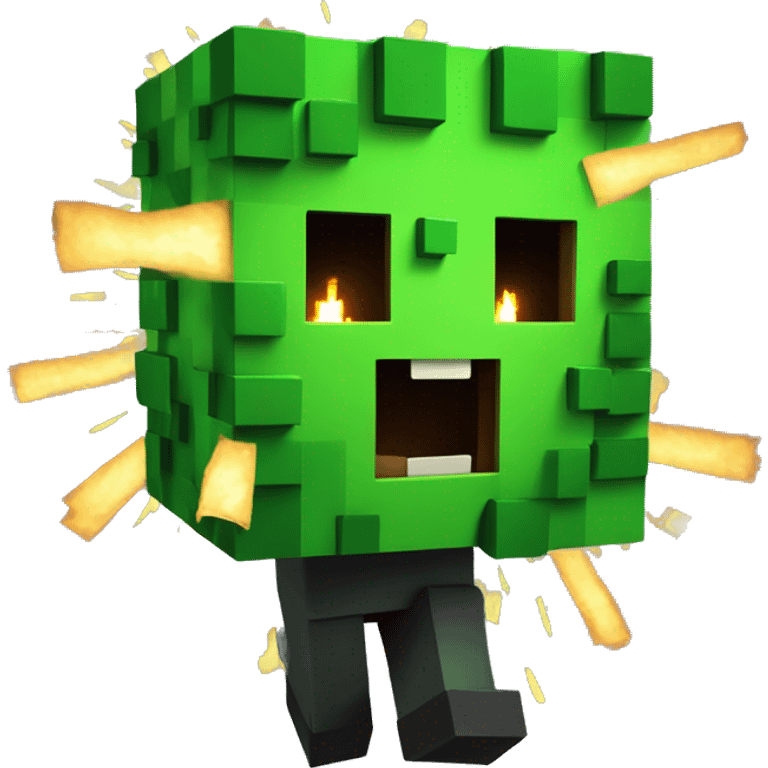 minecraft creeper exploding aw man emoji