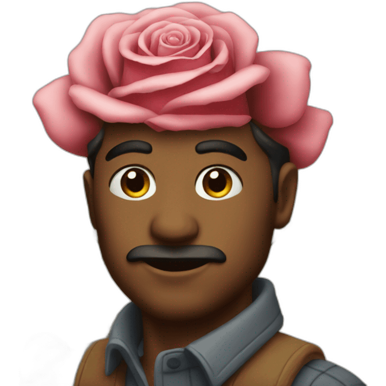 Rose man emoji