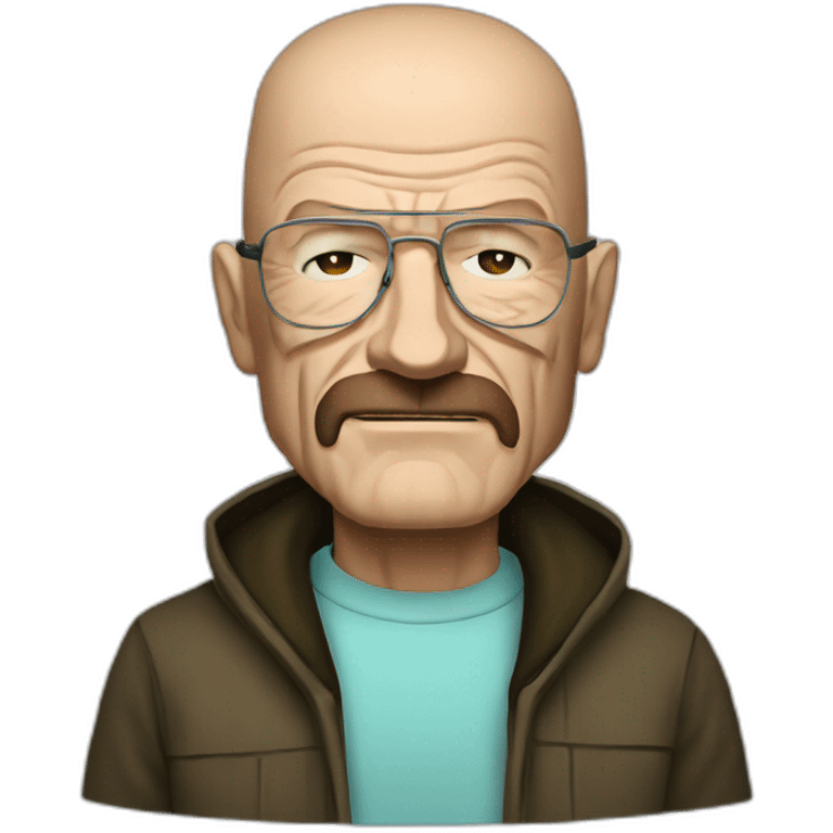 Walter White wearing a Batman suit emoji