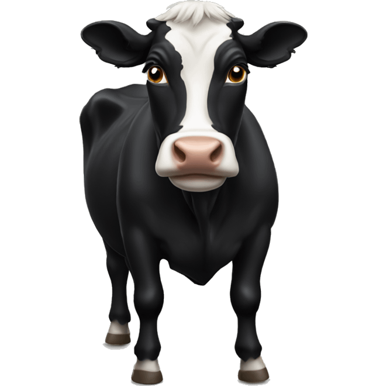 black cow emoji