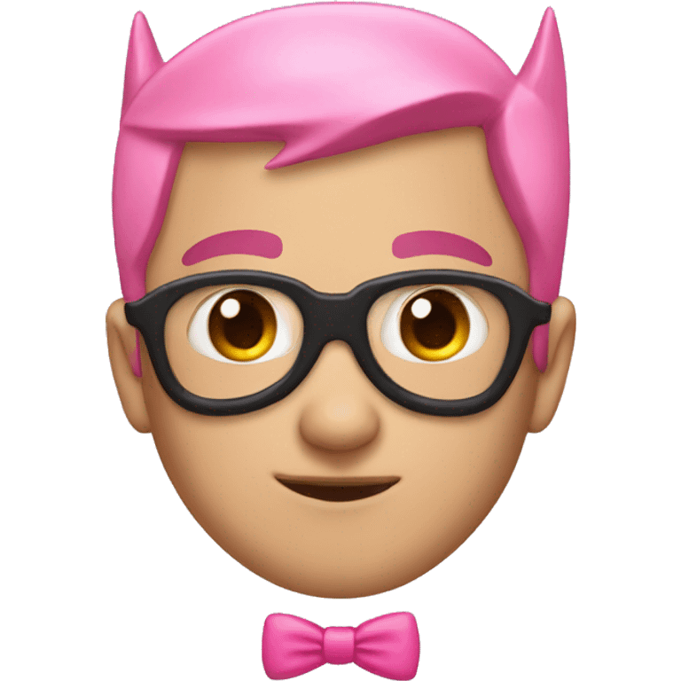 batman with pink bow on head emoji