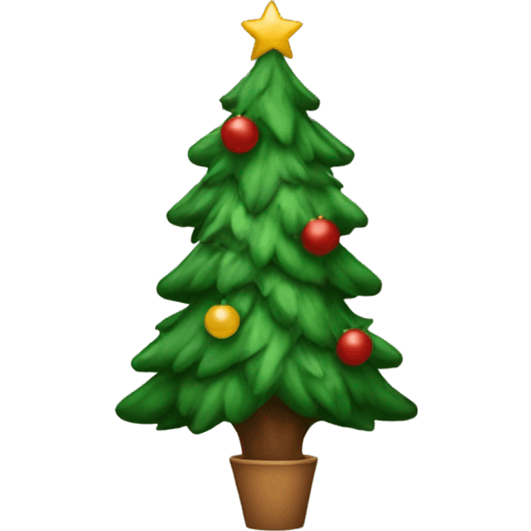 A Christmas tree emoji