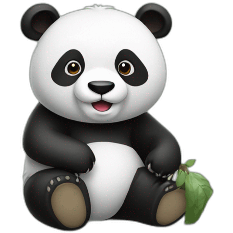 panda qui bois de la vodka emoji