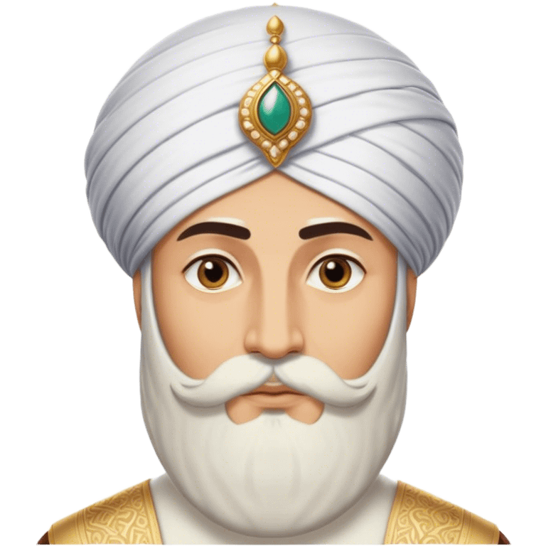 ​Cinematic Realistic Portrait of Suleiman the Magnificent, depicted as a regal Ottoman sultan adorned with a large, white, round, tall turban and a majesti beard, his commanding gaze bathed in warm, historic lighting that exudes timeless authority and grandeur, emoji