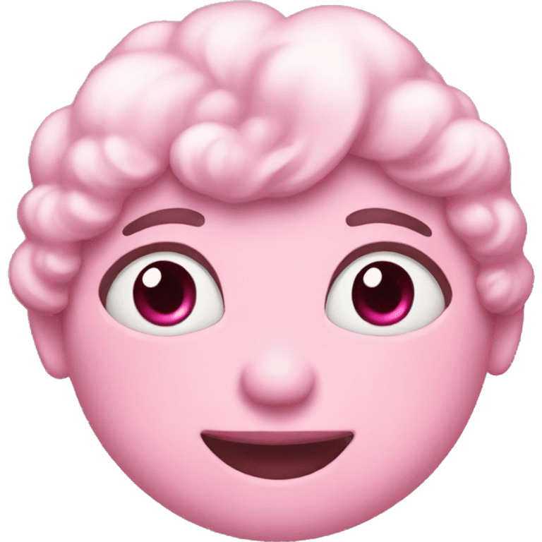 Emoji with heart eyes but pink emoji