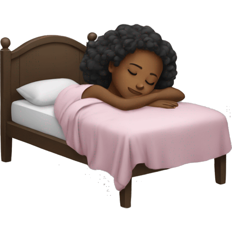 Black girl sleeping emoji