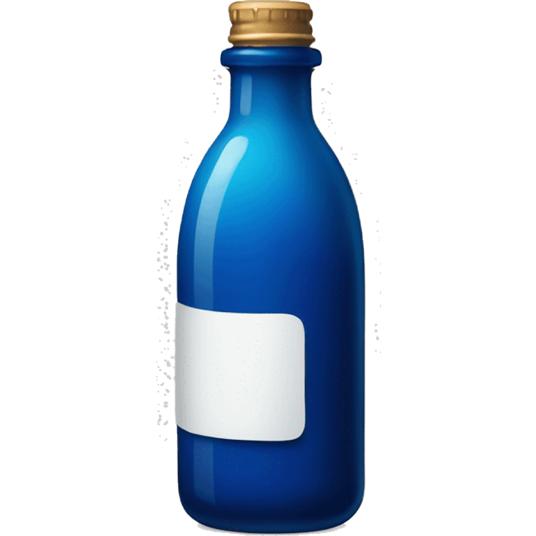 a bottle of blue ink emoji