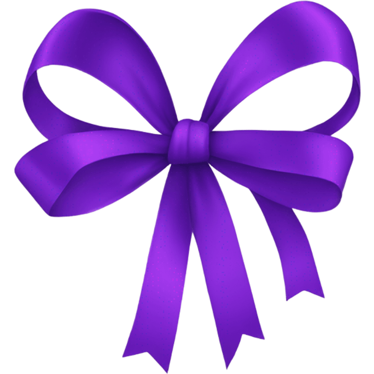 Purple ribbons  emoji