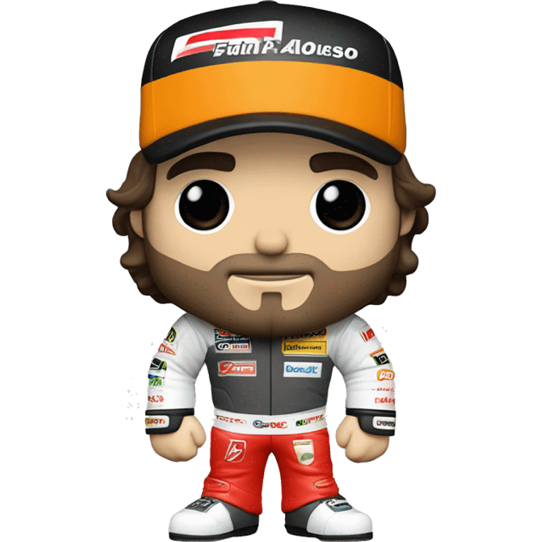 Formula 1 driver Fernando Alonso Funko Pop emoji