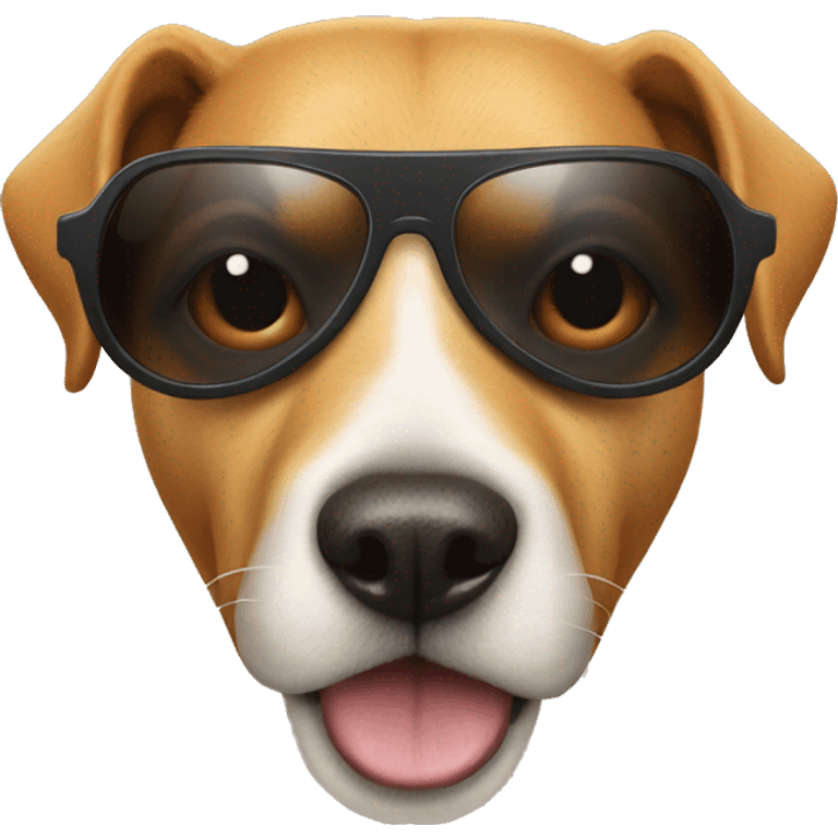 dog wit cool shades emoji