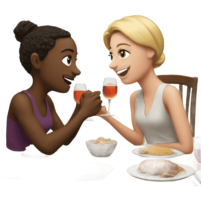 dinner with bestie emoji