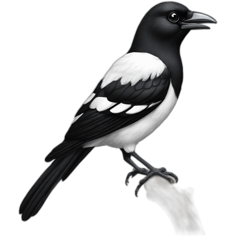 Collingwood magpie bird emoji