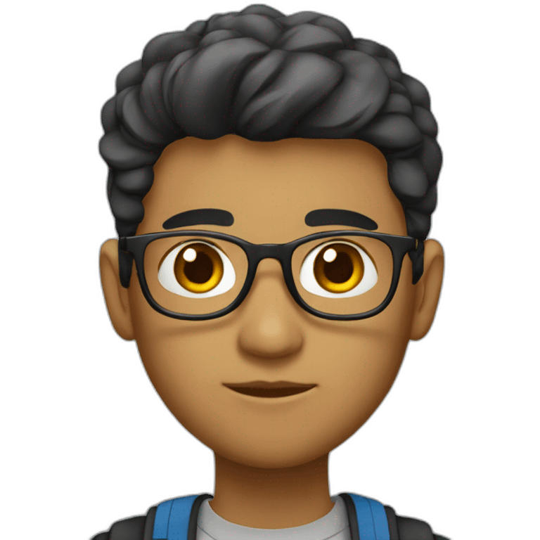 joven estudiante emoji