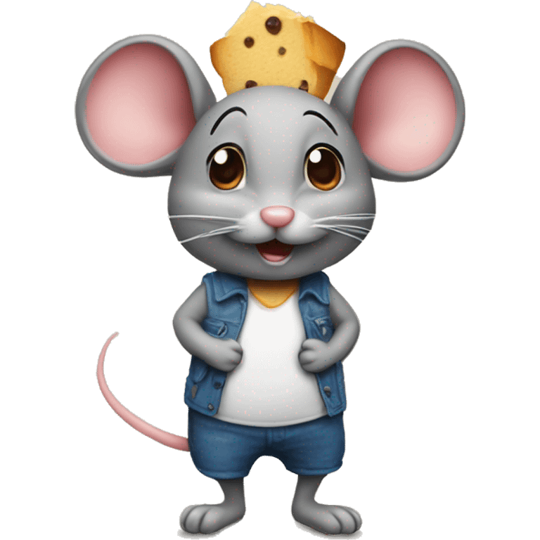 Big mouse torta emoji