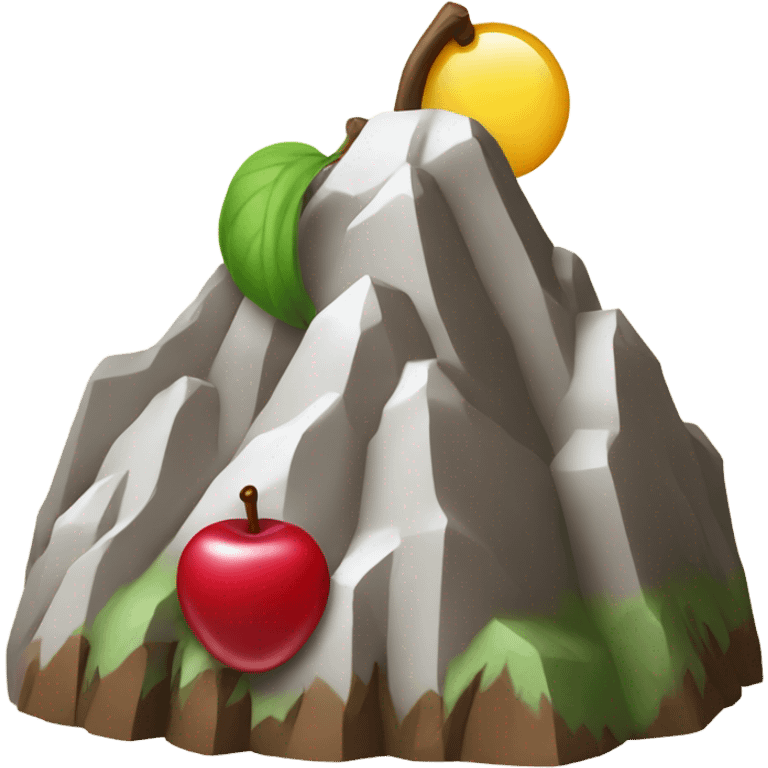 Mountain with a cherry on top ￼ emoji