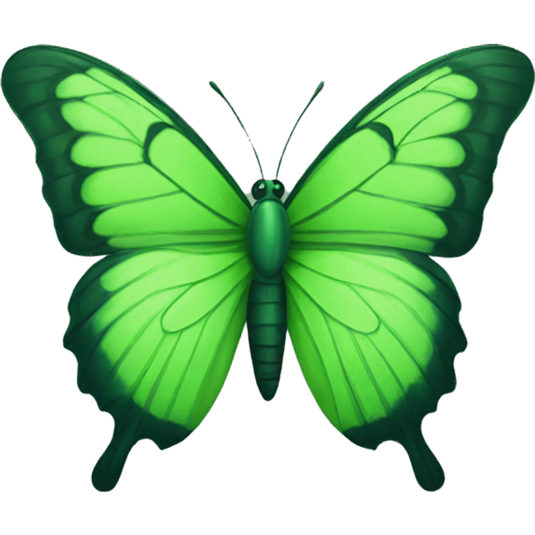 green butterfly  emoji