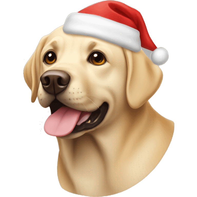 Labrador retriever Christmas  emoji