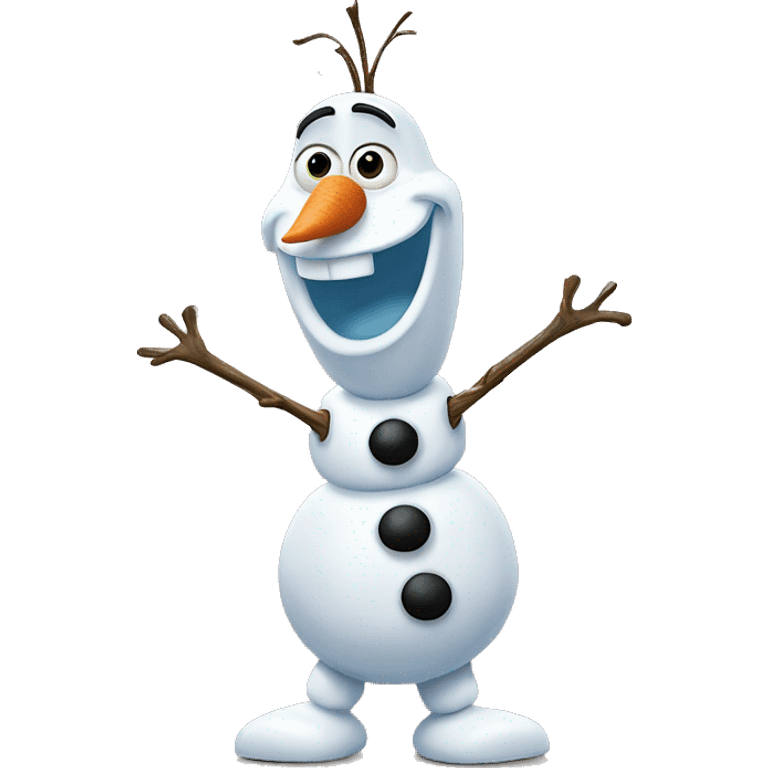 Olaf bow down to say thank you emoji