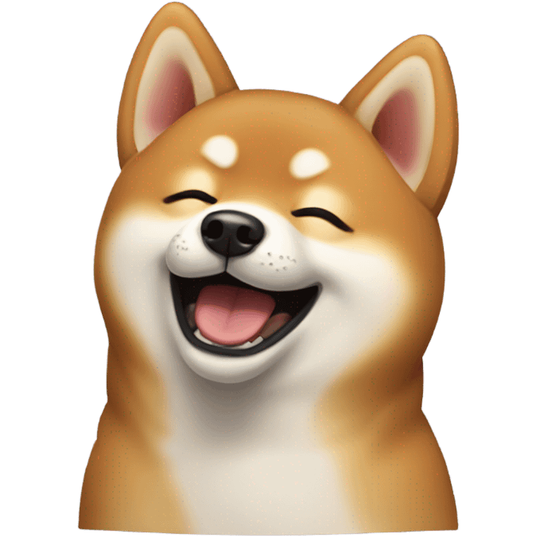 Shiba winking emoji