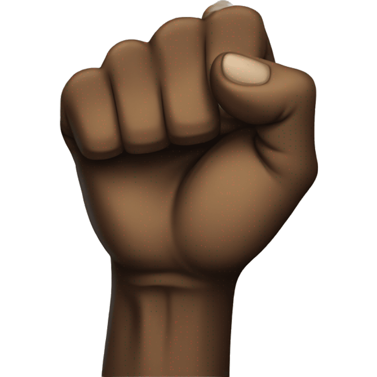 Black power fist emoji