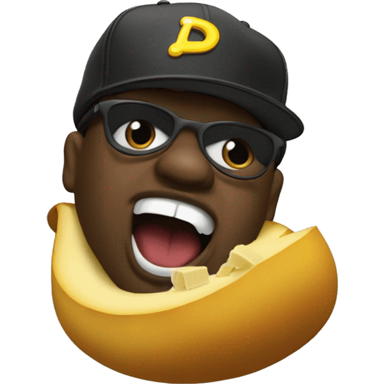 biggie cheese rapping emoji