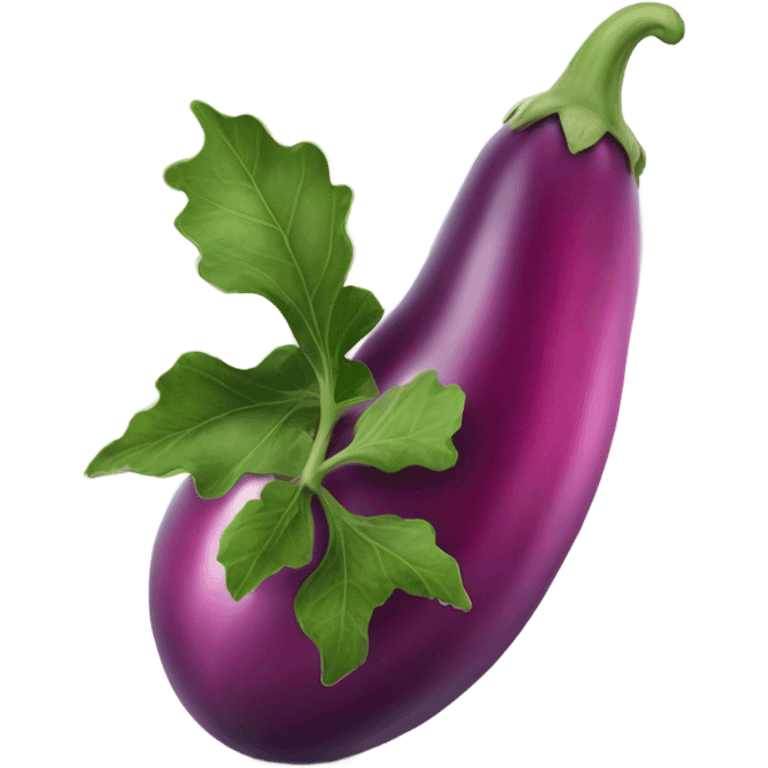 Pink eggplant emoji