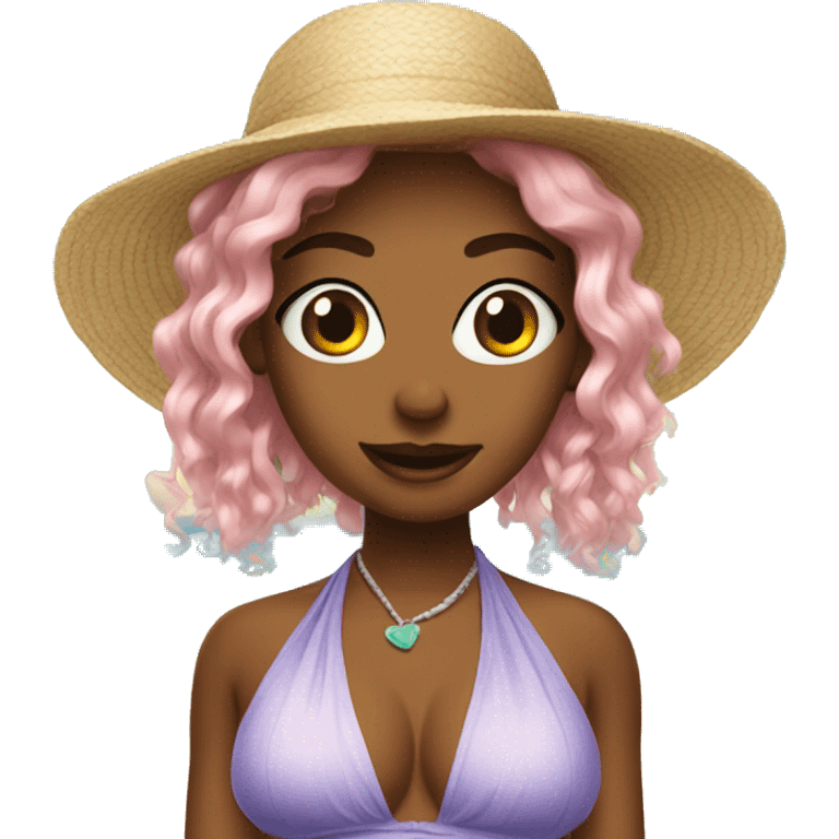 coquette beach emojis emoji