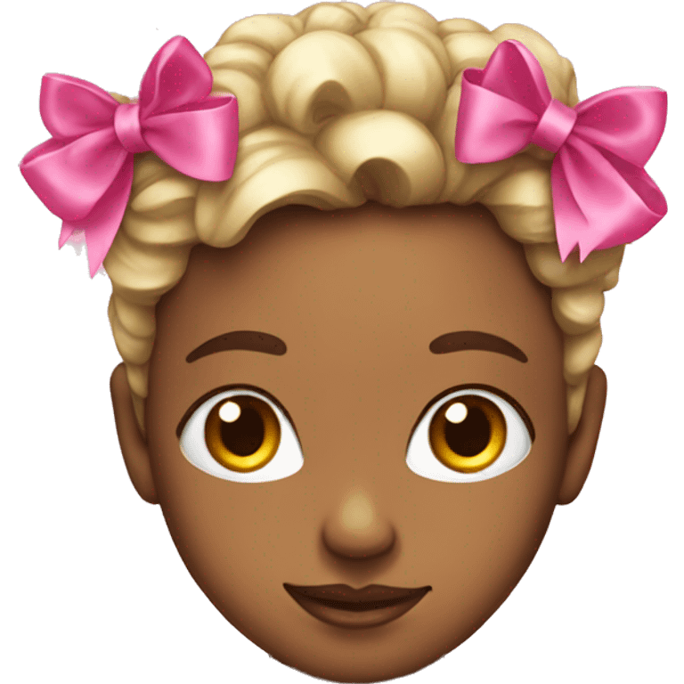 face with pink bow emoji