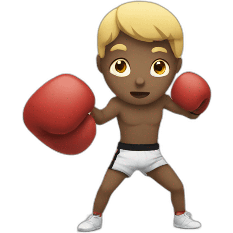 Shadow boxing emoji