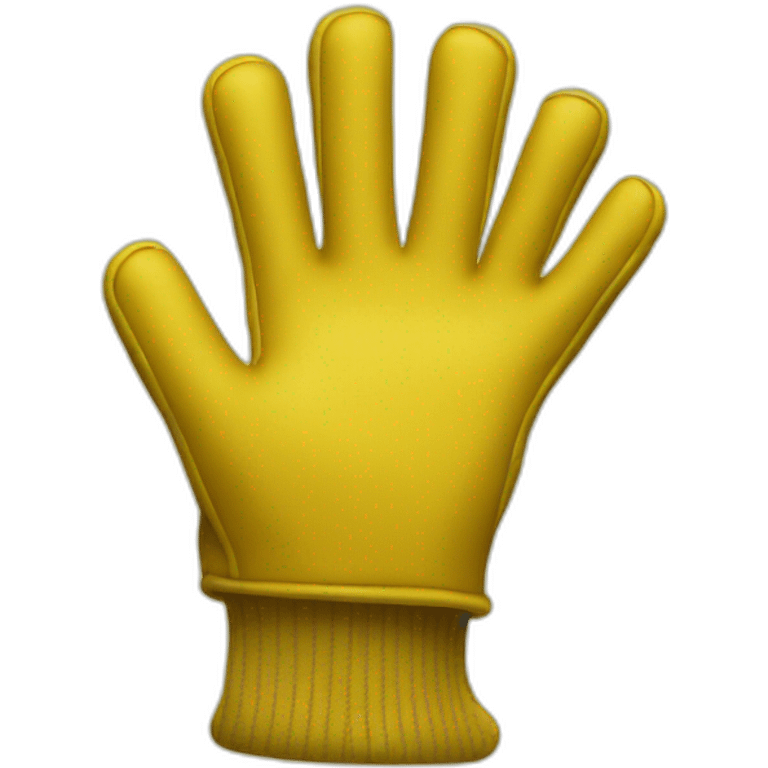 yellow gloves no fingers emoji