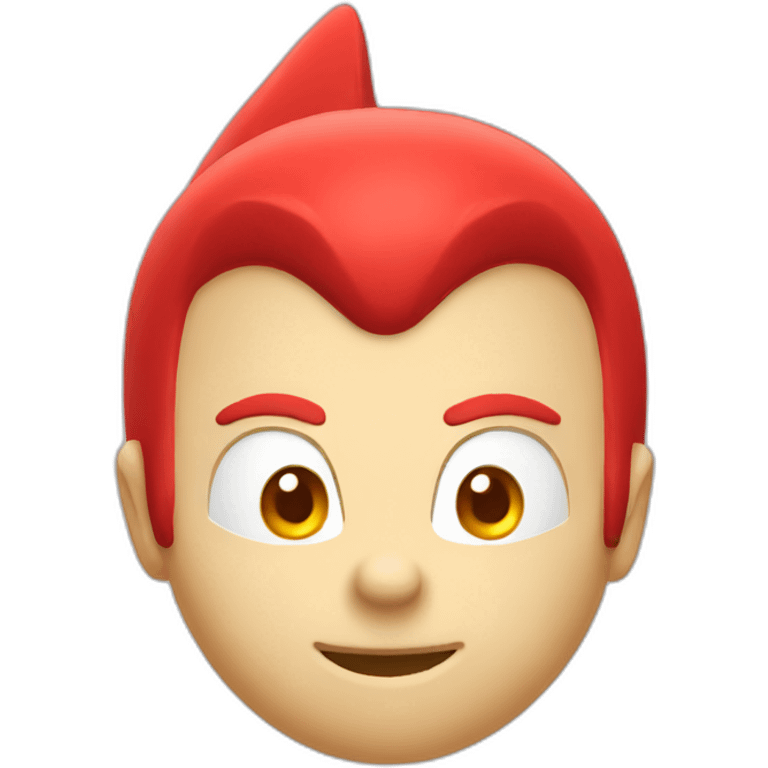 Sonic head red emoji