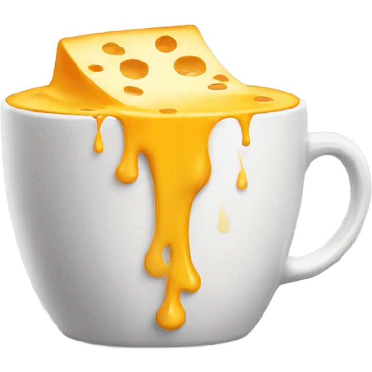 Melted cheese in a cup emoji