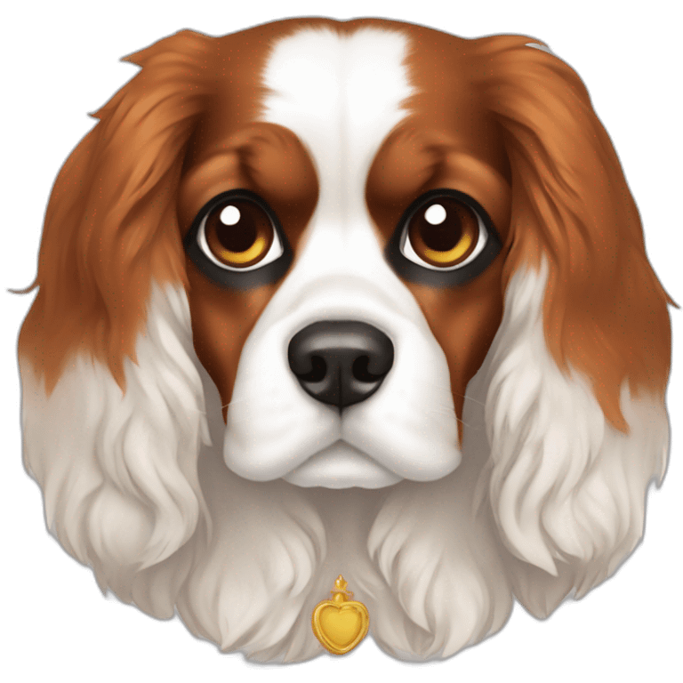 king charles cavalier tricolor emoji