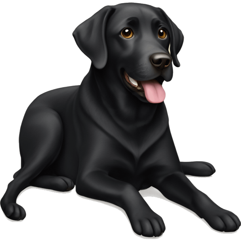 Black lab emoji