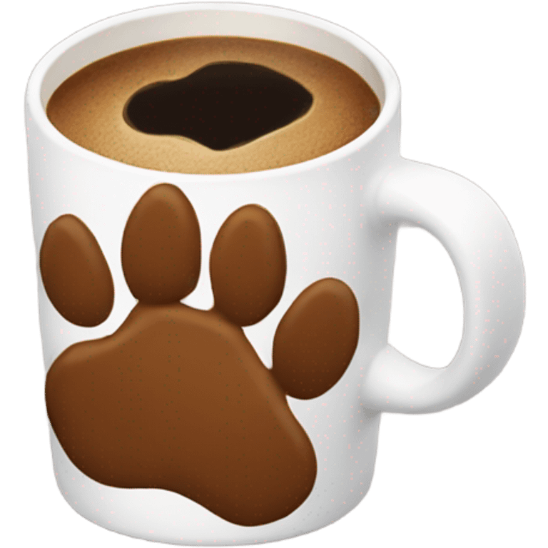 coffee bear paw emoji