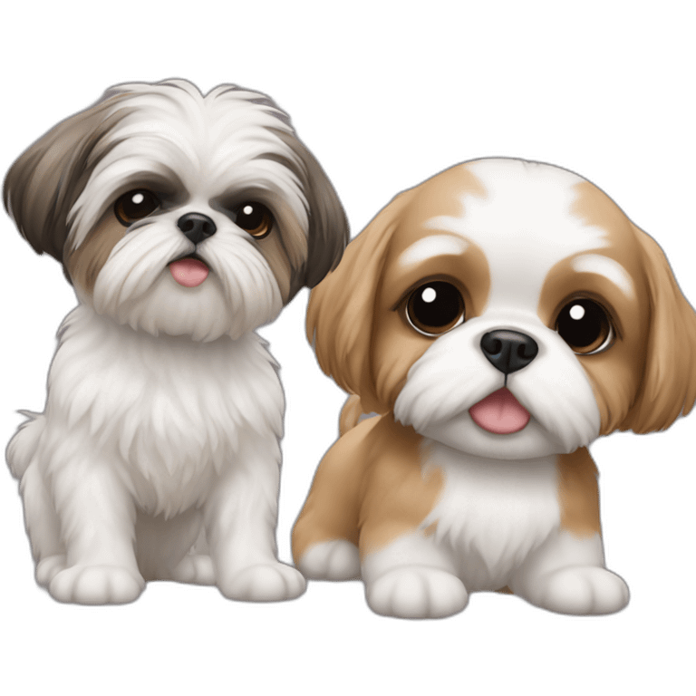 human baby vs shih tzu emoji